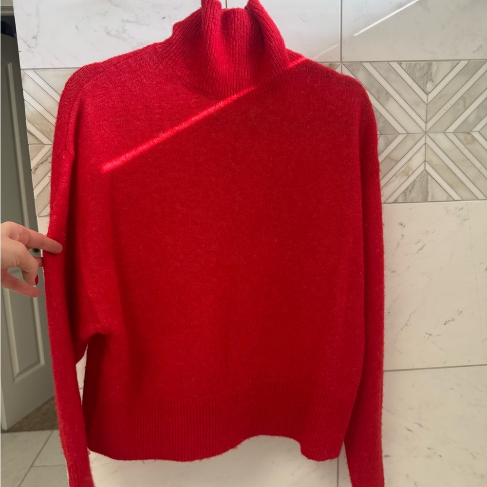 & Other Stories Red Turtleneck Sweater